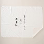 雨や太陽を愛する シェルパブランケット (正面(横))