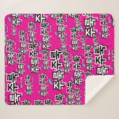 雨や涙を取り除く:「주룩주룩」(joo-look) シェルパブランケット (正面(横))