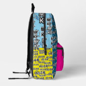 雨や涙を取り除く:「주룩주룩」(joo-look) プリントバックパック (左)