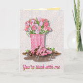 雨や輝きはあなたは私の考えあなたと カード (正面)