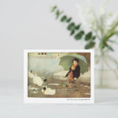 雨よ、行っておくれよという童謡 ポストカード (スタンド正面)