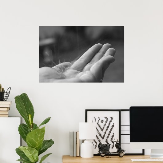 雨を引く ポスター (ホームオフィス)