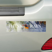 雨を考えて下さい バンパーステッカー (車上)