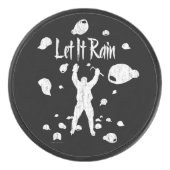 雨を降らせる アイスホッケーパック (正面)