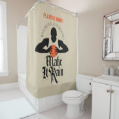 雨を降らせる（バスケットボール）シャワーカーテン シャワーカーテン (インサイチュ)