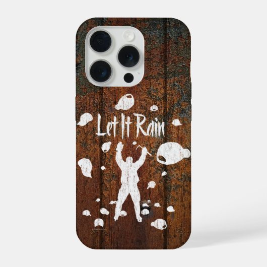 雨を降らせる(ホッケー) iPhoneケース (裏面)