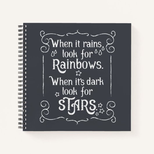 雨インスパイアと暗い時 |ゲストブック ノートブック (正面)