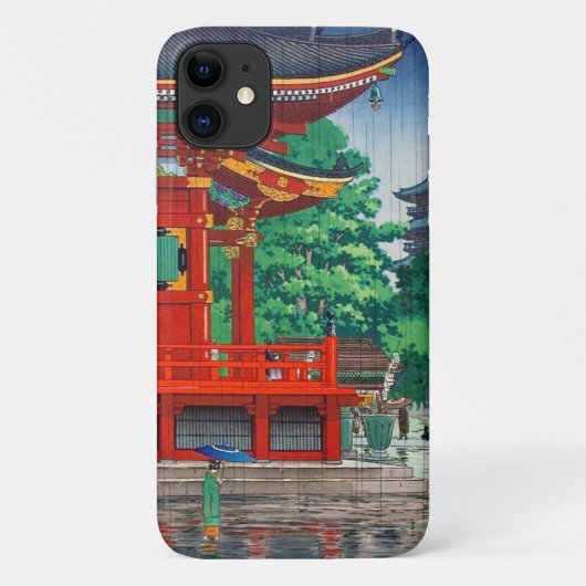雨カッコいい中東和風川瀬神社 Case-Mate iPhoneケース (裏面)
