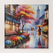 雨カラフルの日に市水カラーパズル ジグソーパズル (縦)