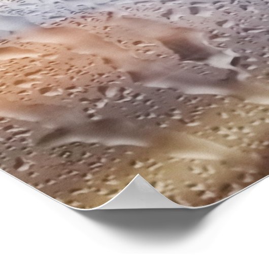 雨カラフルの日NYC抽象芸術 ポスター (角)