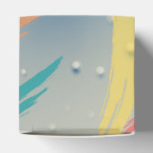 雨カラフル滴ブラッシュストロークキャンディーフェイスボックス フェイバーボックス (上部)