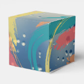 雨カラフル滴ブラッシュストロークキャンディーフェイスボックス フェイバーボックス (裏面サイド)