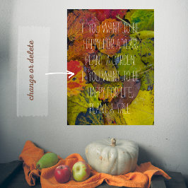 雨カラフル葉後 ポスター