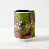 雨カラフル葉後 マグカップ (中央)