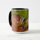 雨カラフル葉後 マグカップ (正面左)