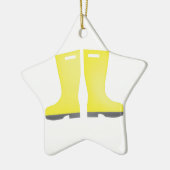 雨ガロッシュ セラミックオーナメント (左)