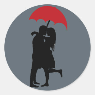 雨キスをするの中 ラウンドシール