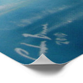 雨キスをするの日の街灯傘 ポスター (角)