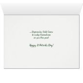 雨シャムロック格言セントパトリックのデイカード (内部横(下))