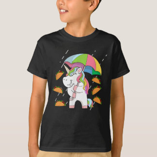 雨タコスUnicornメキシコCinco de Mayo Tシャツ