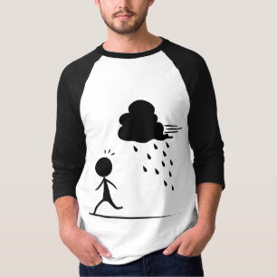 雨ティーから走ること Tシャツ