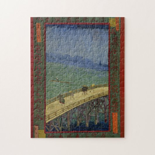 雨パズルの橋 ジグソーパズル (縦)