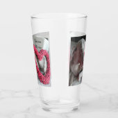 雨パーソナライズされたのハート- Weimeraner Dog Glass タンブラーグラス (右)