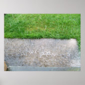 雨プリント ポスター (正面)