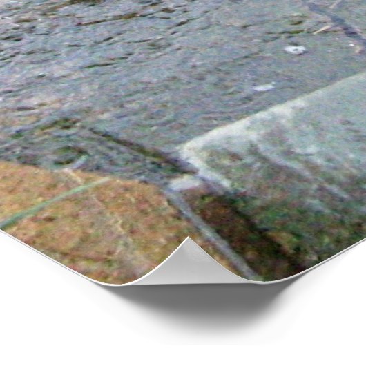 雨プリント ポスター (角)