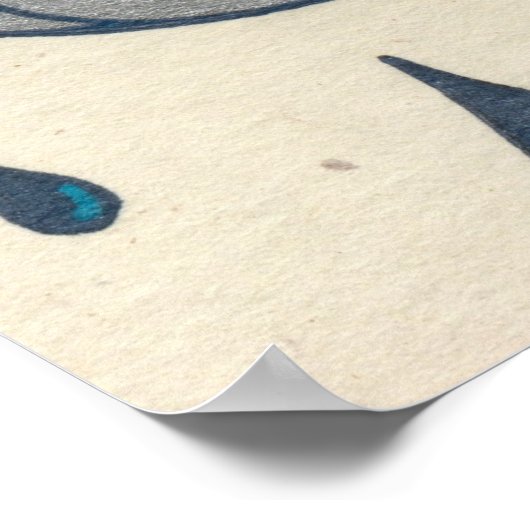 雨プリント ポスター (角)