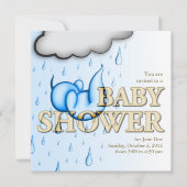 雨ベビーシャワー招待状-スクエアカード 招待状 (正面)