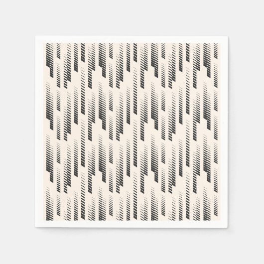 雨モダン模様 スタンダードカクテルナプキン (正面)