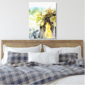 雨下りの海藻・消えるビーチ キャンバスプリント (インサイチュ (寝室))