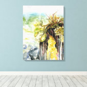 雨下りの海藻・消えるビーチ キャンバスプリント (インサイチュ (ウッドフロア))