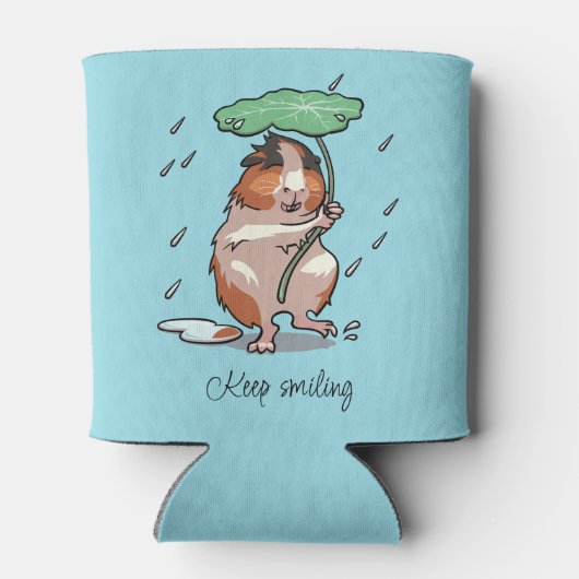 雨保を楽しむハッピーギニア豚 缶クーラー (裏面)