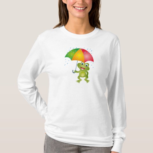雨傘が付いているFroggy Tシャツ (正面)