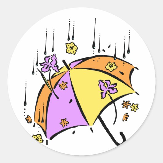 雨傘アブリル ラウンドシール (正面)