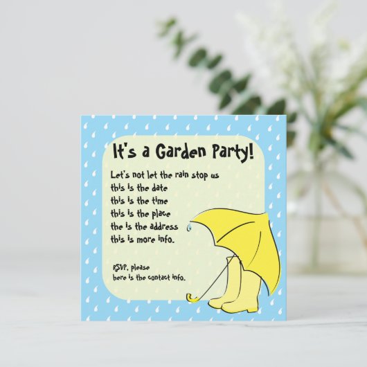 雨傘 招待状 (スタンド正面)