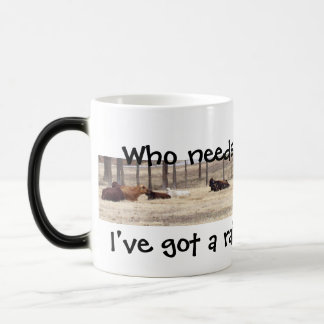 雨具（牛が横たわる） モーフィングマグカップ