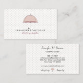 雨冬水玉模様傘 名刺 (正面/裏面)