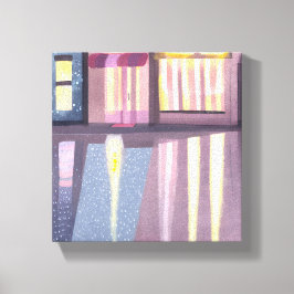 雨反射 | ロフィコンテンポラリーーの水彩 キャンバスプリント