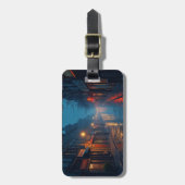 雨夜通り ラゲッジタグ (正面縦)