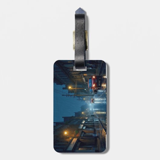 雨夜通り ラゲッジタグ (裏面縦)