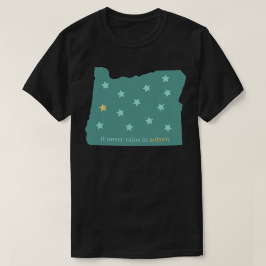 雨天の絶えぬ Tシャツ (デザイン正面)