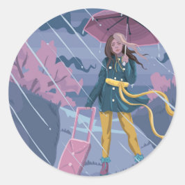 雨天旅行 ラウンドシール