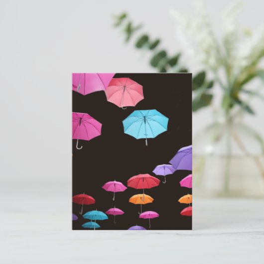 雨天日傘 ポストカード (スタンド正面)