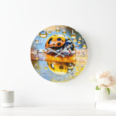 雨天時のラディバグ ラージ壁時計 (ホーム)