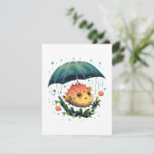 雨天時の傘を差す シーズンカード (スタンド正面)