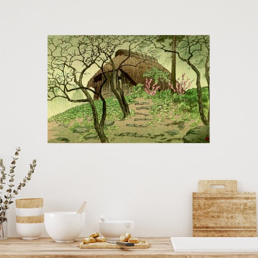 雨天末永地区笠松城1939 ポスター (キッチン)