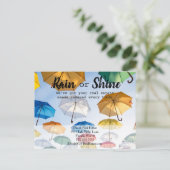 雨天決行 青空傘 不動産エージェント ポストカード (スタンド正面)